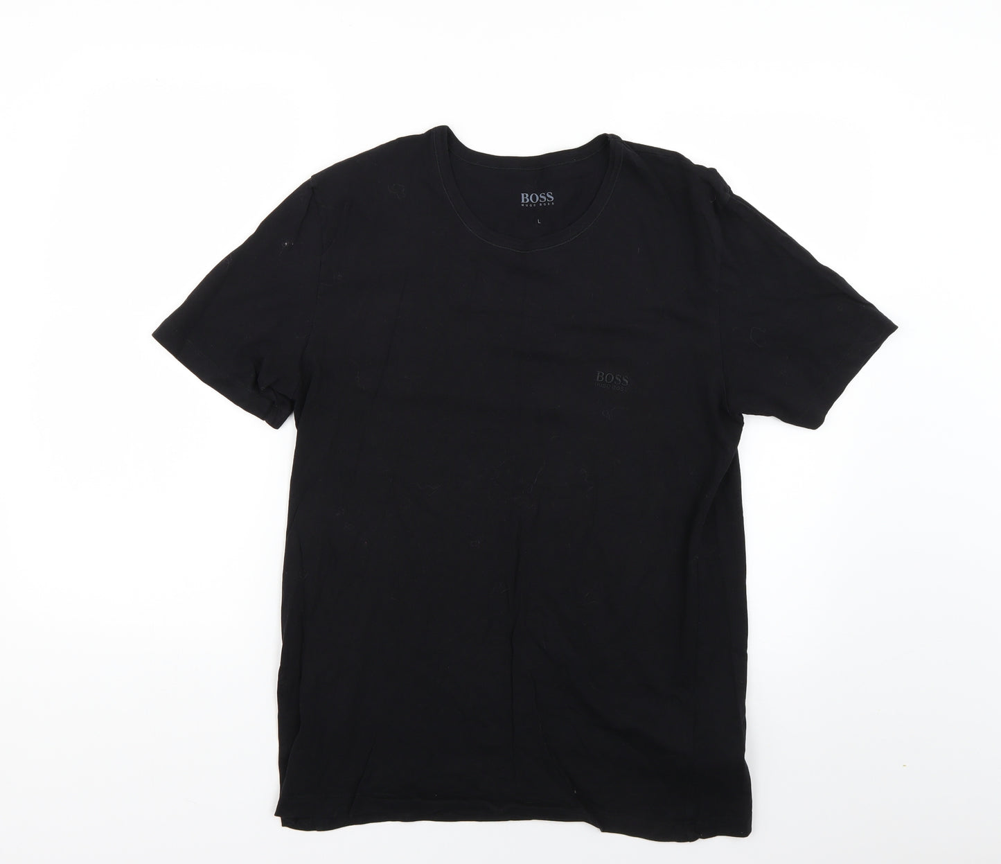 HUGO BOSS Mens Black    T-Shirt Size L