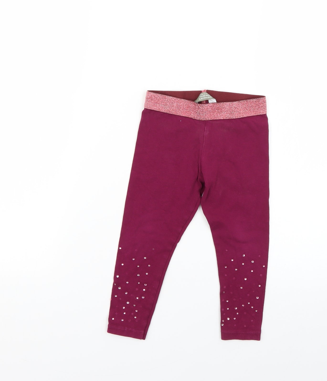 Primark Girls Pink   Jegging Trousers Size 3-4 Years