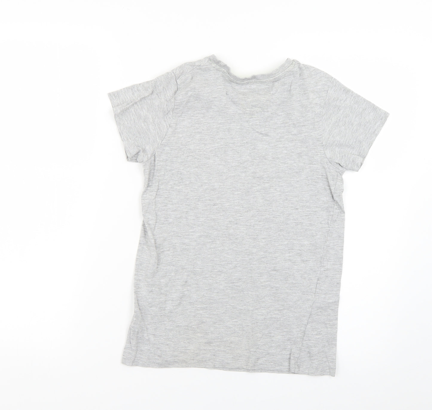 Matalan Boys Grey Geometric  Basic T-Shirt Size 10 Years