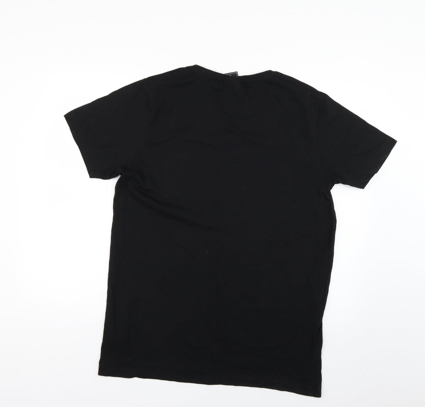 cropp Mens Black Geometric   T-Shirt Size XL