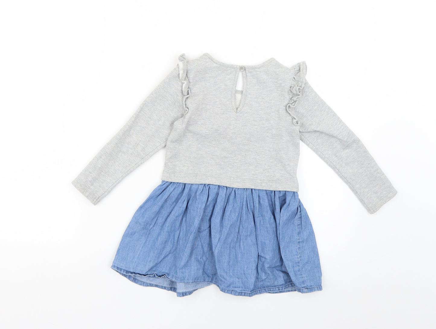 George Girls Grey   Fit & Flare  Size 2-3 Years