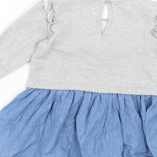 George Girls Grey   Fit & Flare  Size 2-3 Years