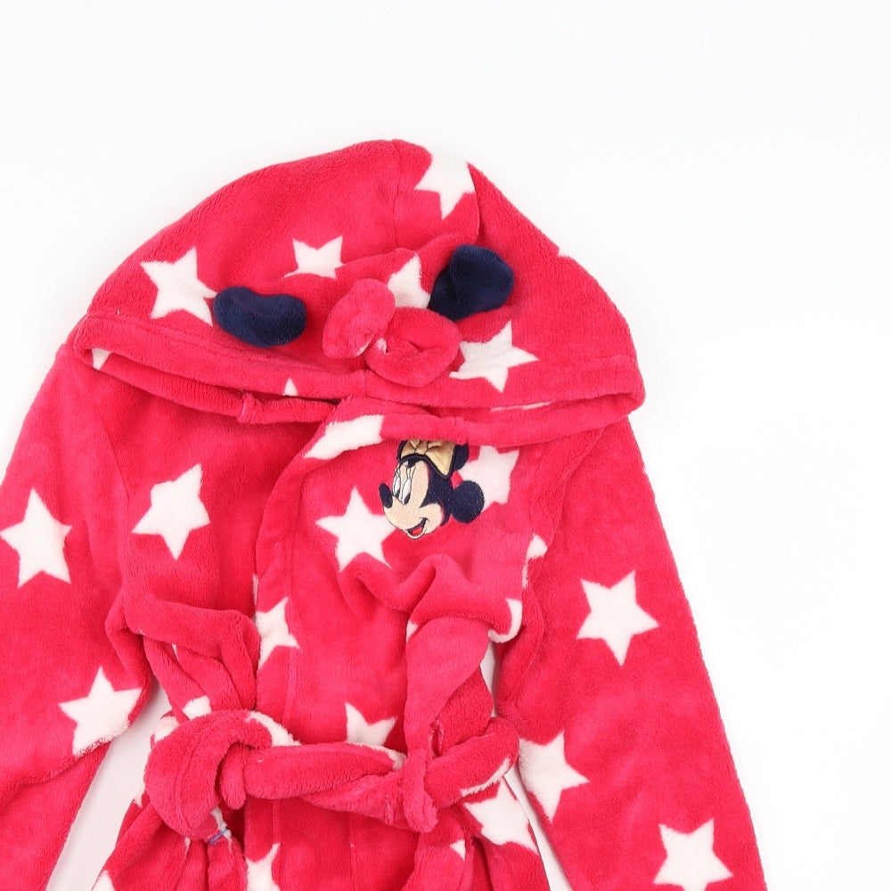 Disney Girls Pink Geometric  Top Robe Size 7-8 Years