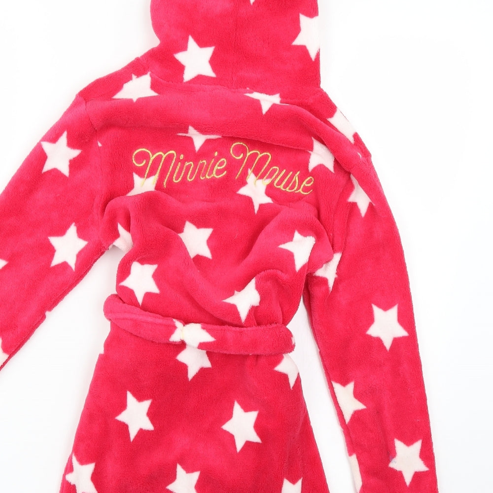 Disney Girls Pink Geometric  Top Robe Size 7-8 Years