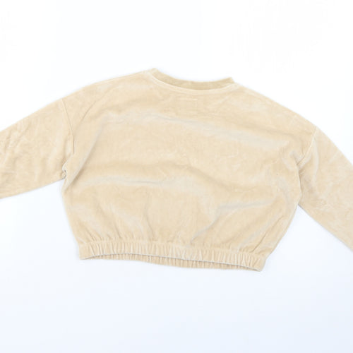 George Girls Beige   Pullover Jumper Size 4-5 Years