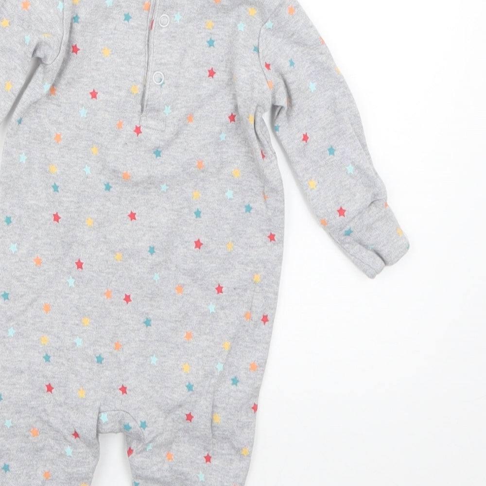 Matalan Baby Grey Geometric  Babygrow One-Piece Size 0-3 Months