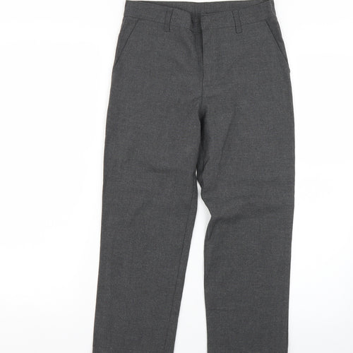 Marks and Spencer Boys Grey   Cropped Trousers Size 9-10 Years