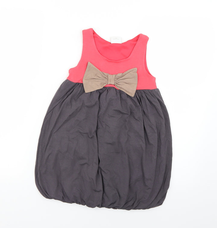 NEXT Girls Multicoloured Colourblock Fit & Flare Size 7 Years