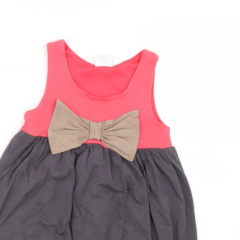 NEXT Girls Multicoloured Colourblock  Fit & Flare  Size 7 Years