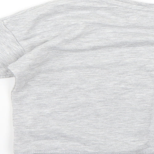 Primark Girls Grey   Pullover Jumper Size 6-7 Years