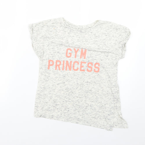 Matalan Girls Grey   Basic T-Shirt Size 10-11 Years