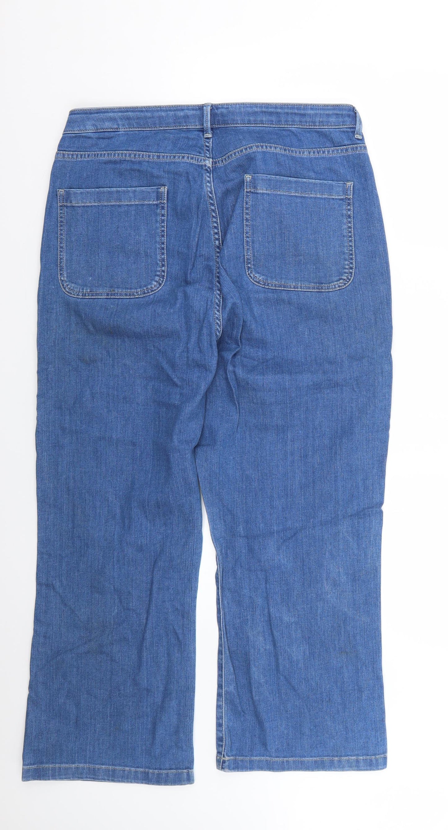 Marks and Spencer Womens Blue   Straight Jeans Size 18 L25 in