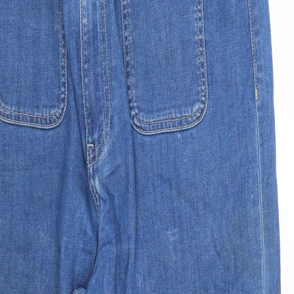 Marks and Spencer Womens Blue   Straight Jeans Size 18 L25 in