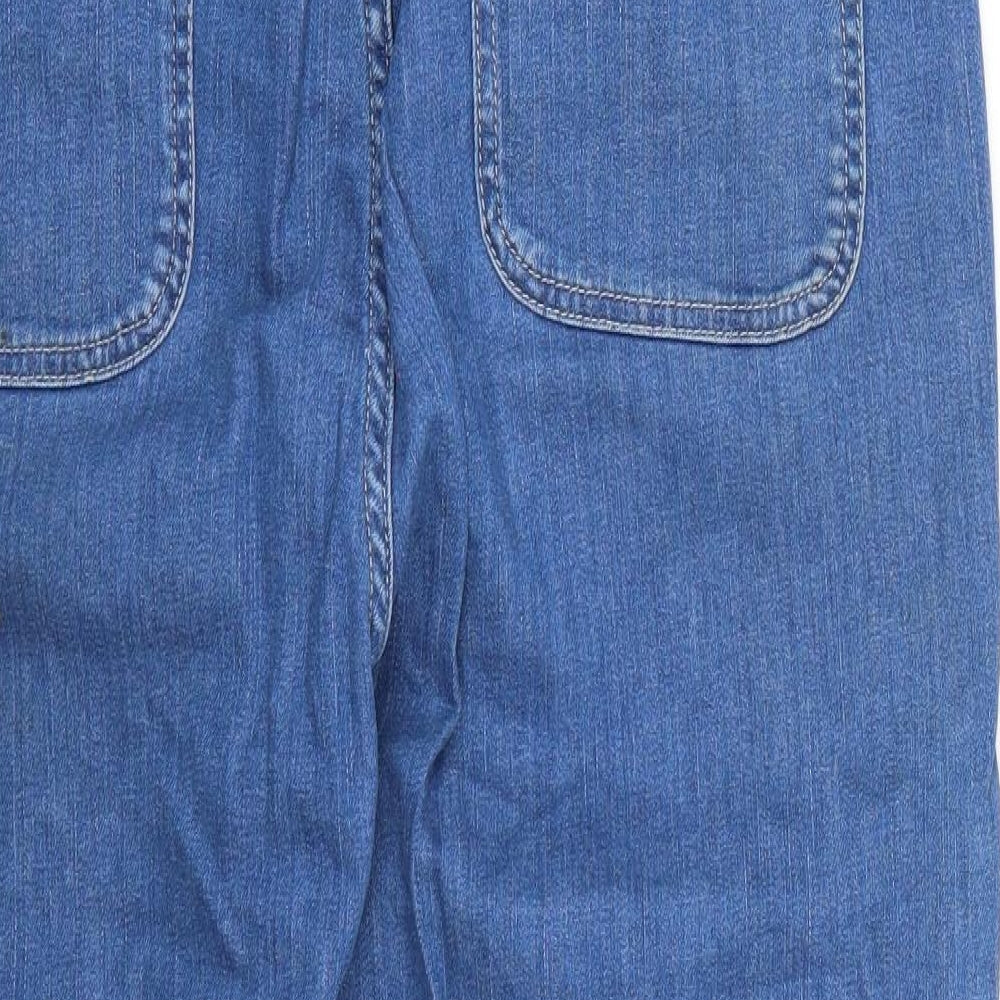 Marks and Spencer Womens Blue   Straight Jeans Size 18 L25 in
