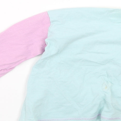 Preworn Girls Multicoloured Geometric  Top Pyjama Set Size 4-5 Years