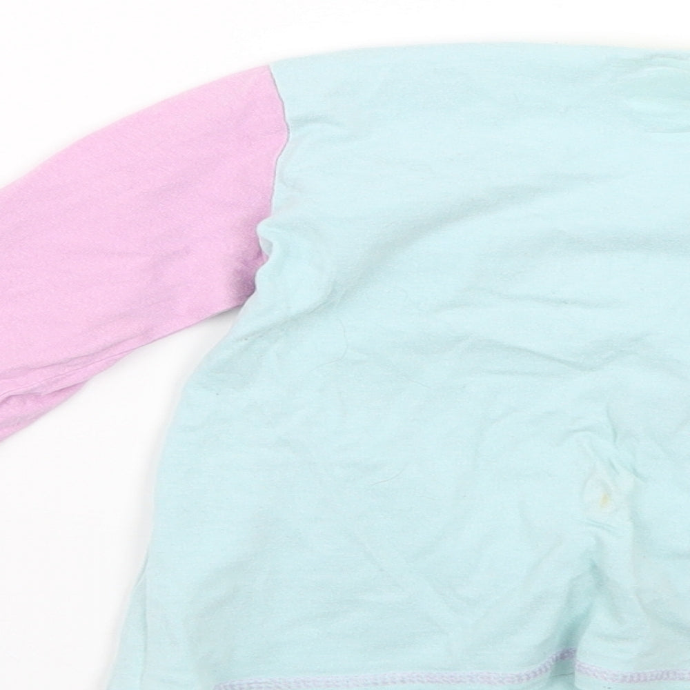 Preworn Girls Multicoloured Geometric  Top Pyjama Set Size 4-5 Years