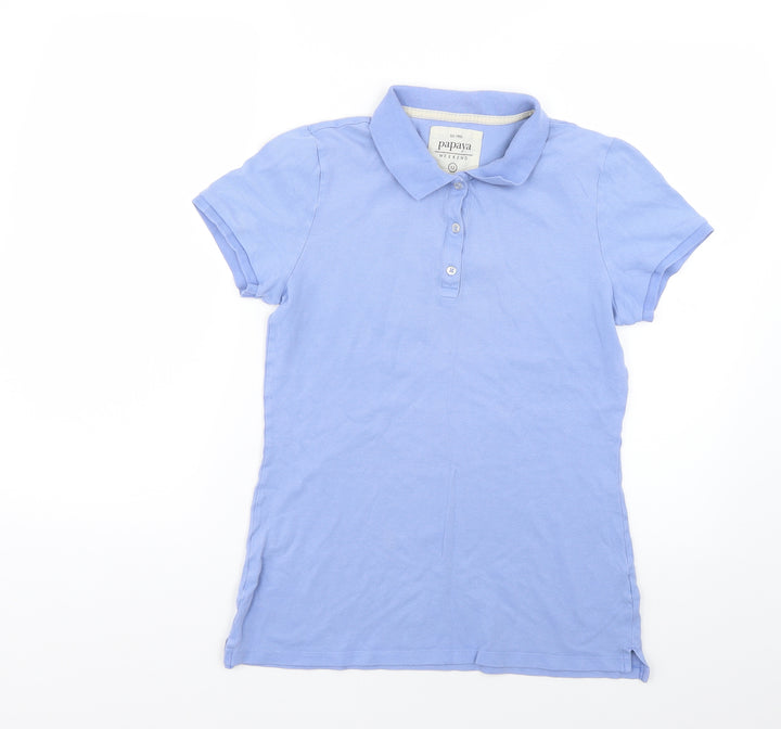 Matalan Womens Blue Basic Polo Size 12