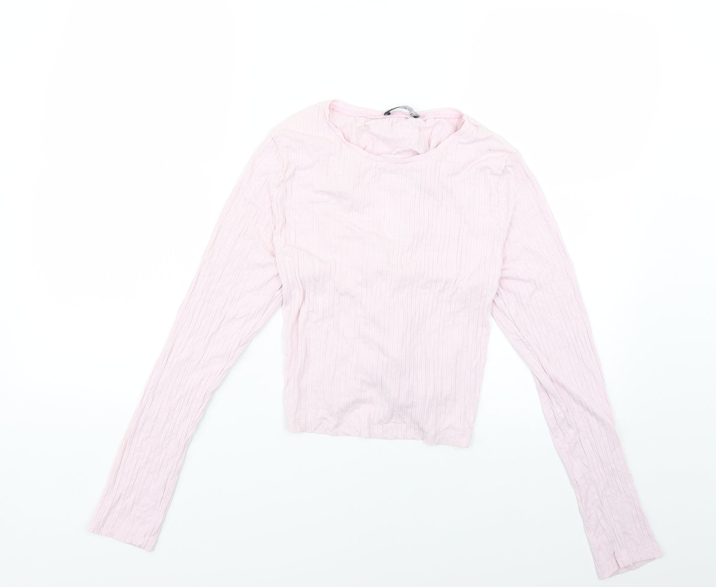 Select Womens Pink   Basic Blouse Size L