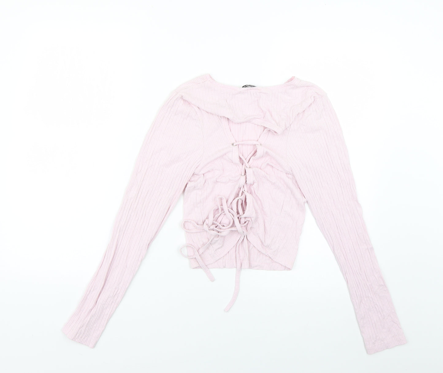 Select Womens Pink   Basic Blouse Size L