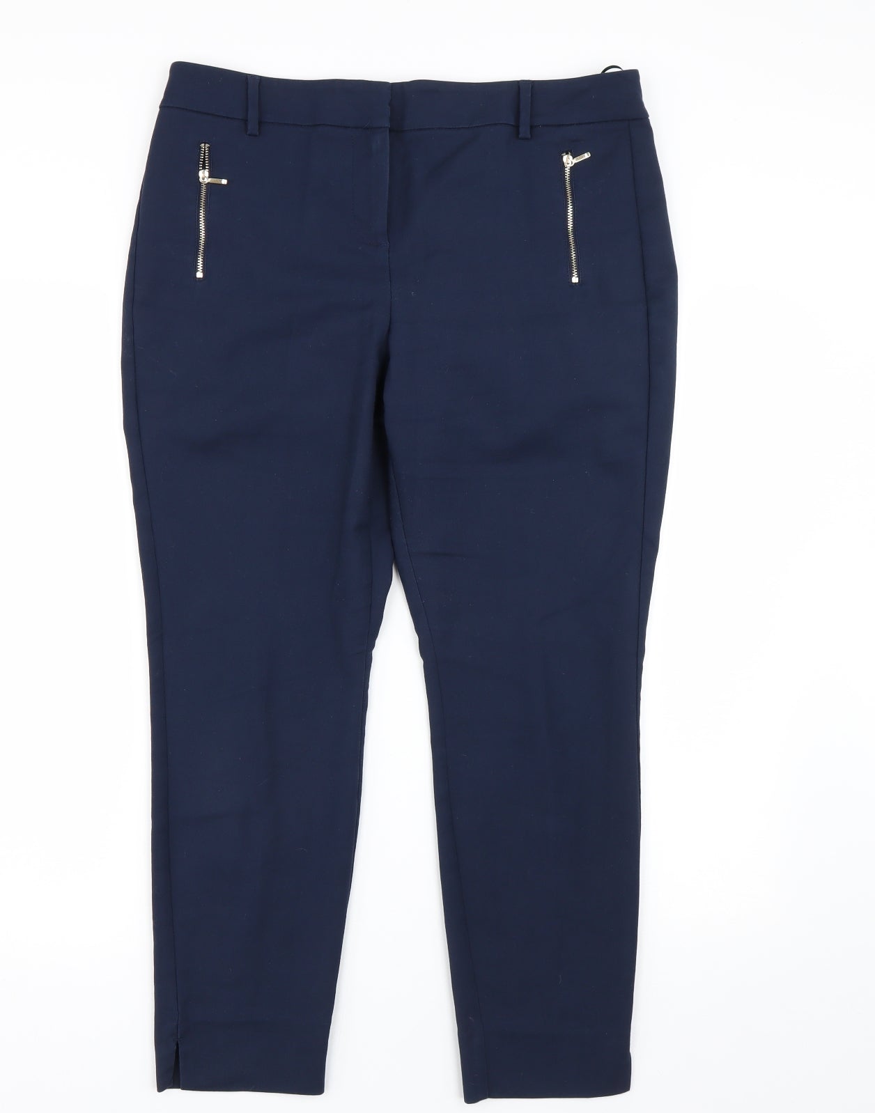 NEXT Womens Blue   Trousers  Size 14 L25 in