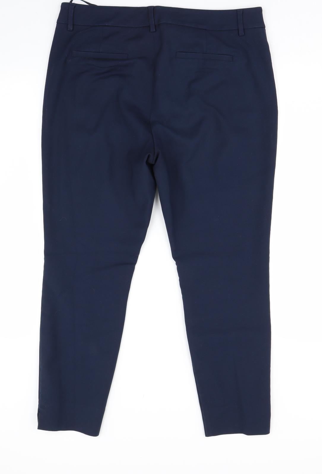 NEXT Womens Blue   Trousers  Size 14 L25 in