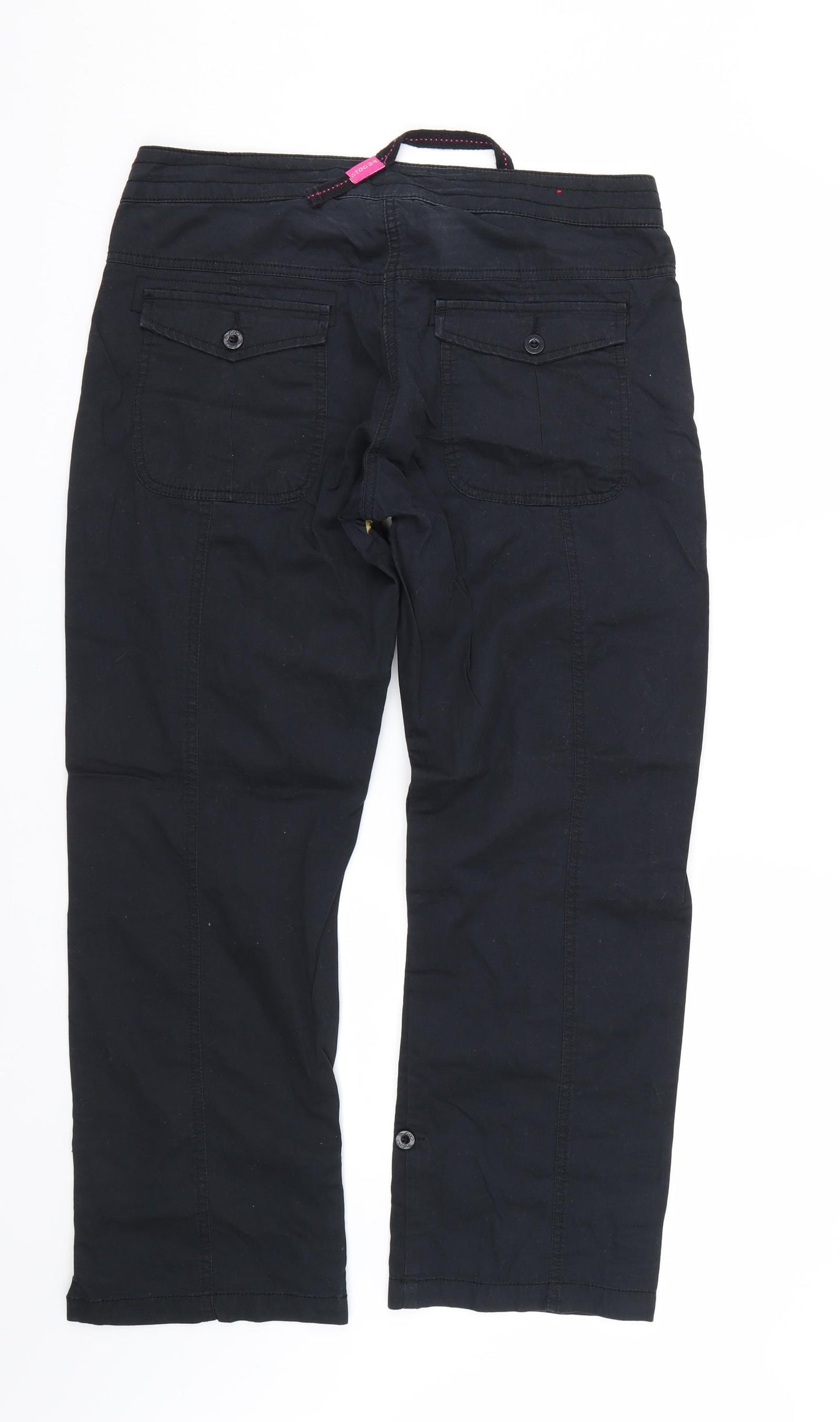 Tog24 Womens Black   Trousers  Size 14 L29 in