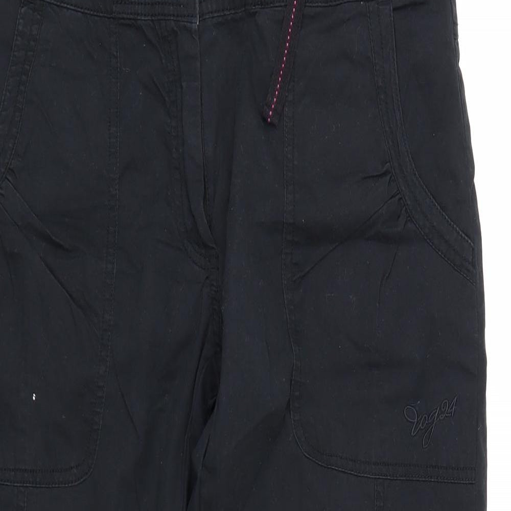 Tog24 Womens Black   Trousers  Size 14 L29 in