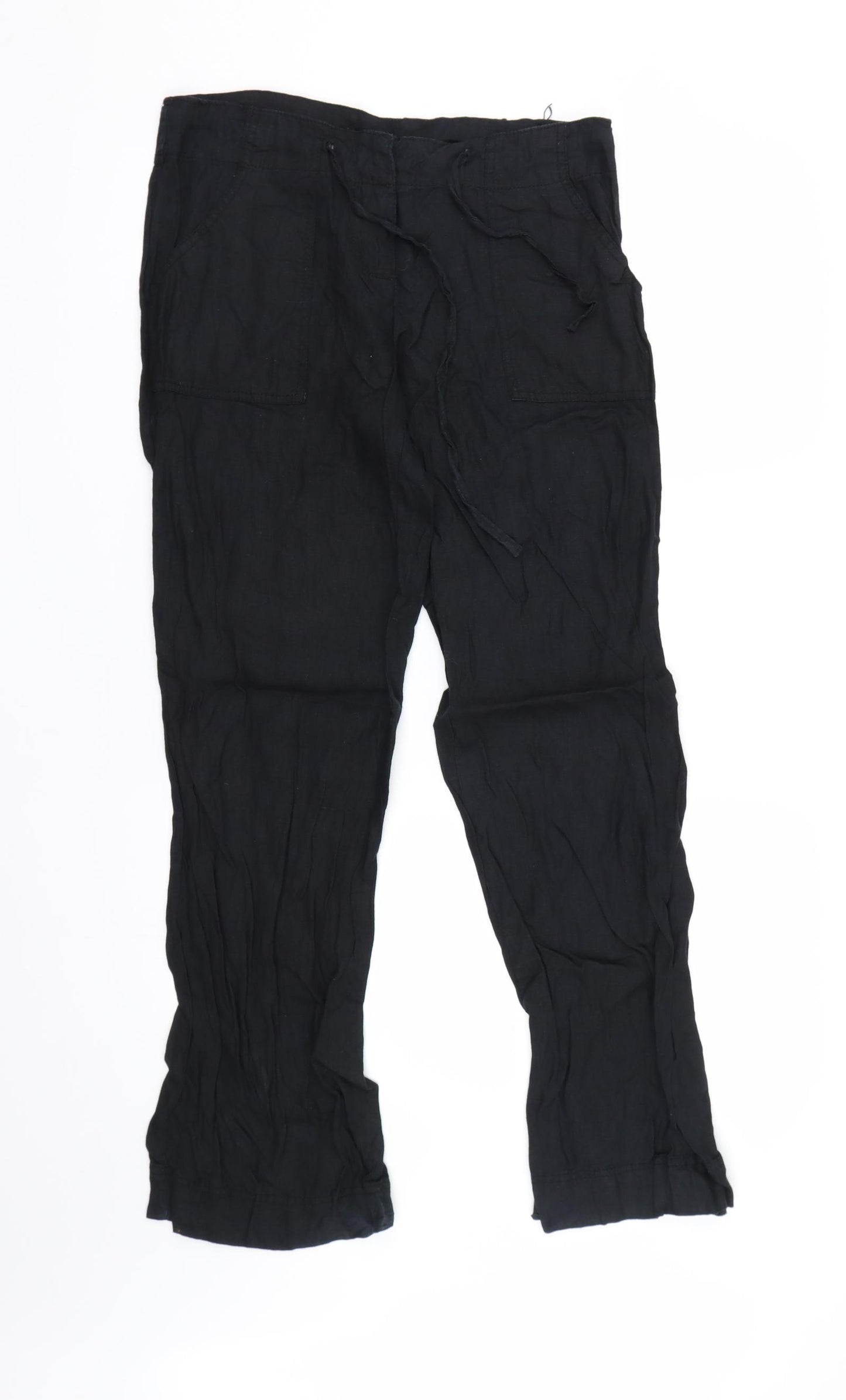 Primark Womens Black   Trousers  Size 8 L30 in