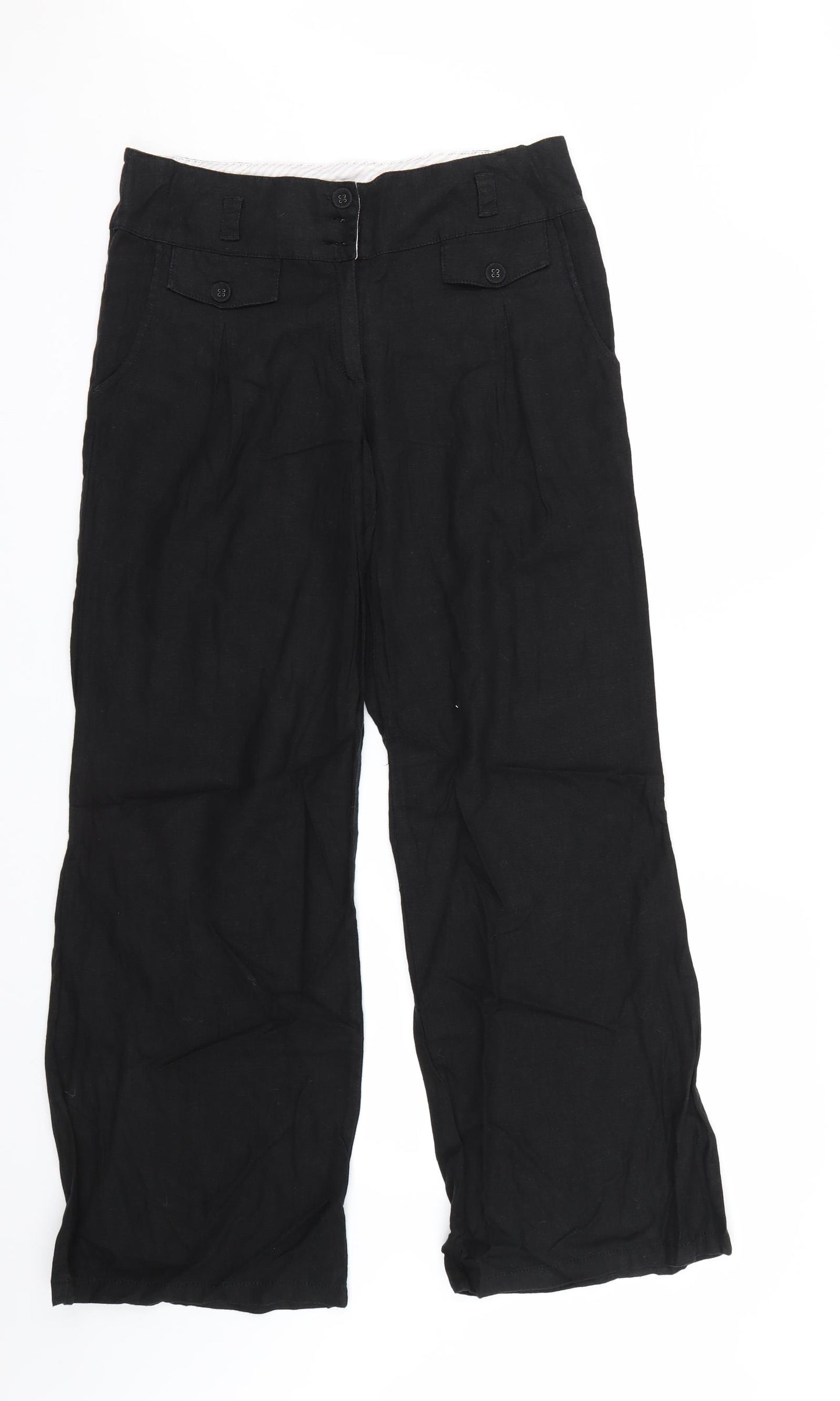 NEXT Womens Black   Trousers  Size 10 L30 in