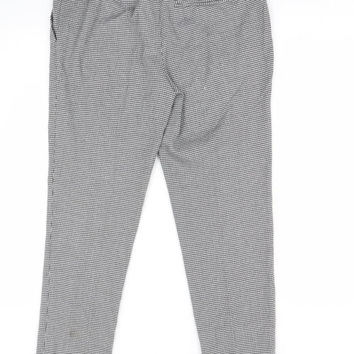 Papaya Womens Multicoloured Houndstooth  Trousers  Size 12 L25 in