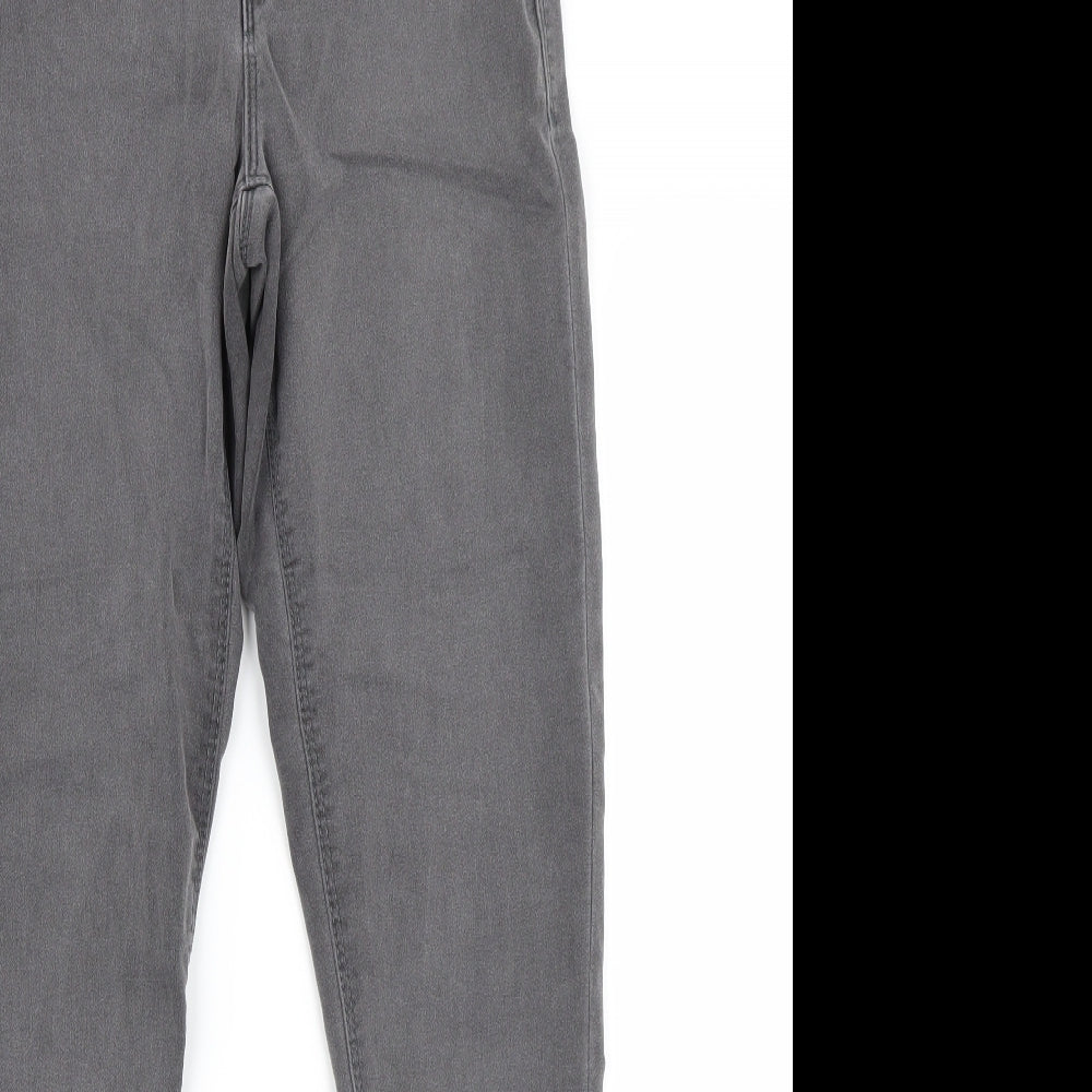 Dorothy Perkins Womens Grey  Denim Skinny Jeans Size 10 L30 in