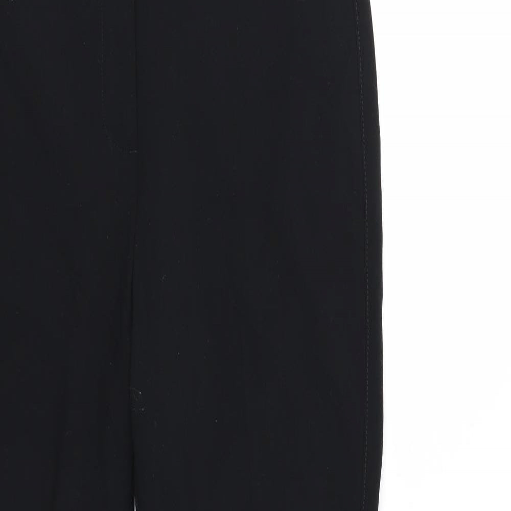 M&S Womens Black   Trousers  Size 10 L30 in