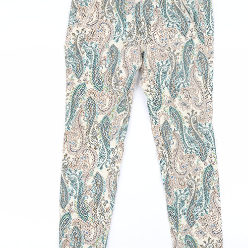 ara Womens Multicoloured Paisley  Trousers  Size M L27 in