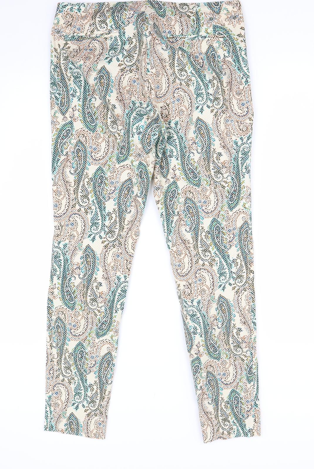 ara Womens Multicoloured Paisley  Trousers  Size M L27 in