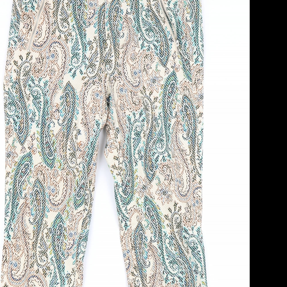 ara Womens Multicoloured Paisley  Trousers  Size M L27 in