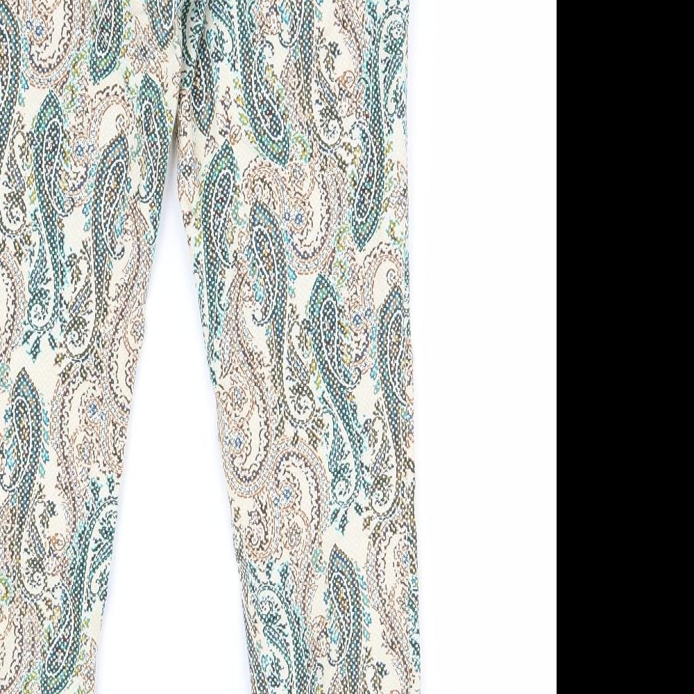 ara Womens Multicoloured Paisley  Trousers  Size M L27 in
