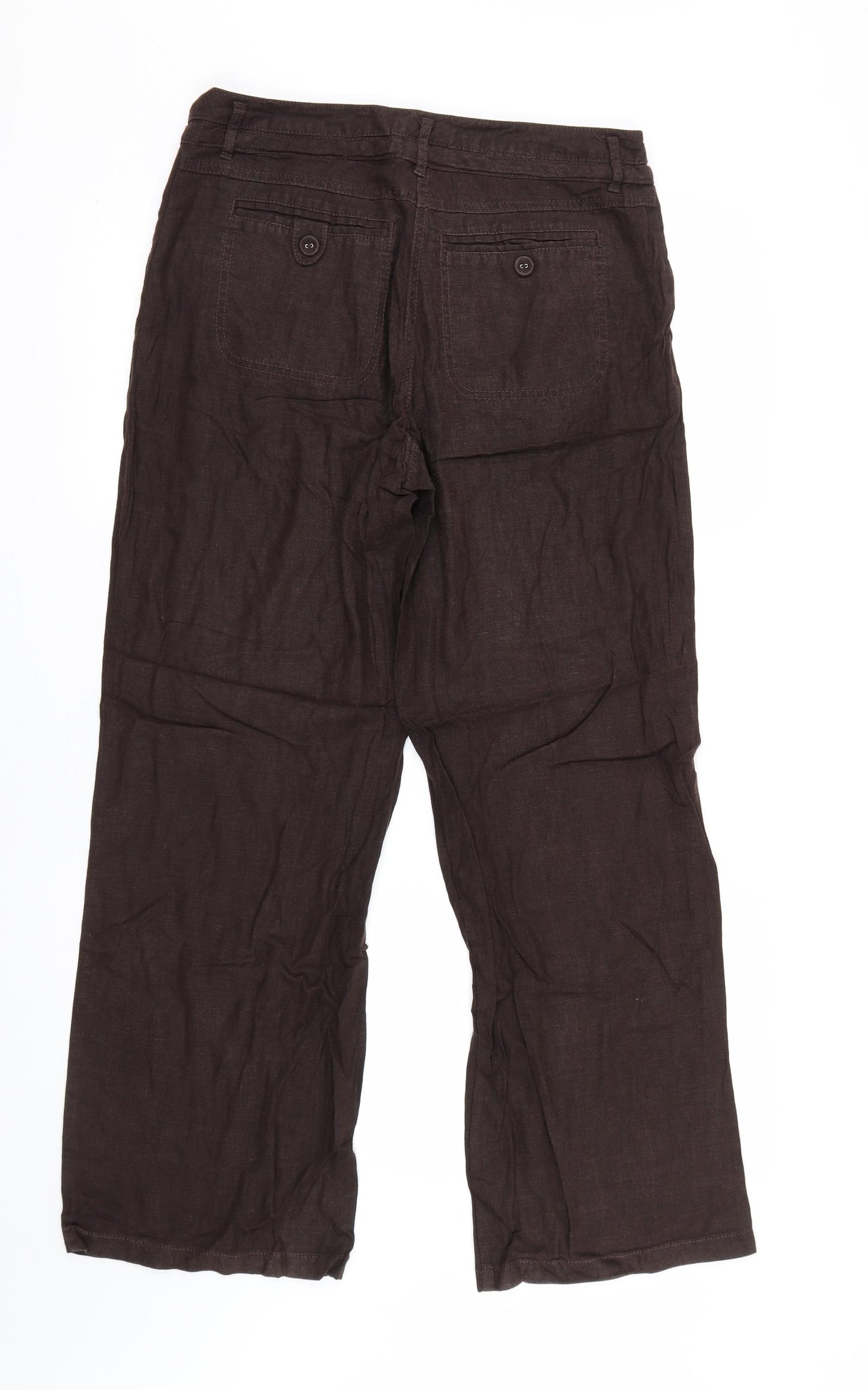NEXT Womens Brown   Trousers  Size 10 L29 in