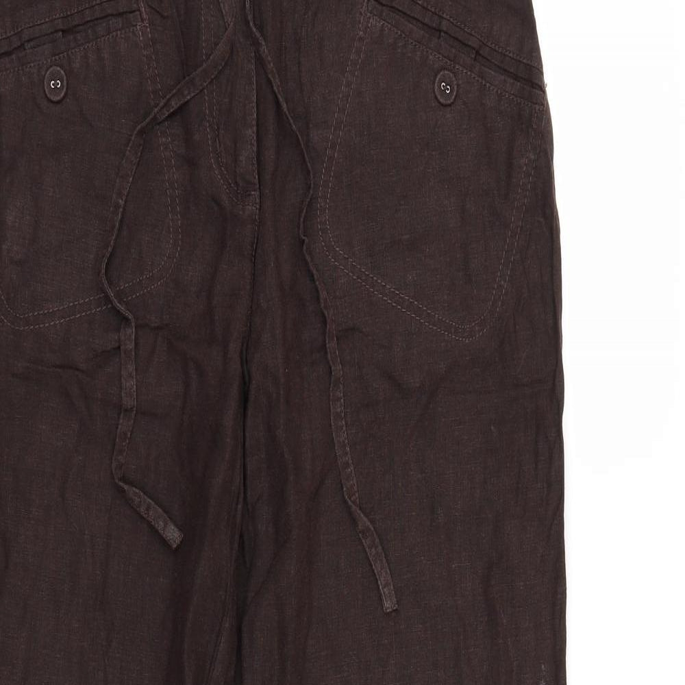 NEXT Womens Brown   Trousers  Size 10 L29 in