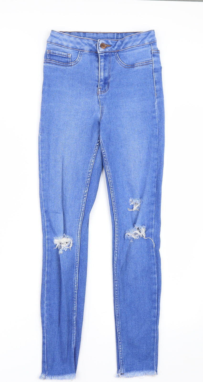 New Look Womens Blue  Denim Skinny Jeans Size 8 L27 in