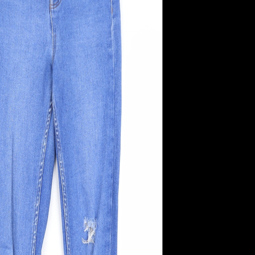 New Look Womens Blue  Denim Skinny Jeans Size 8 L27 in