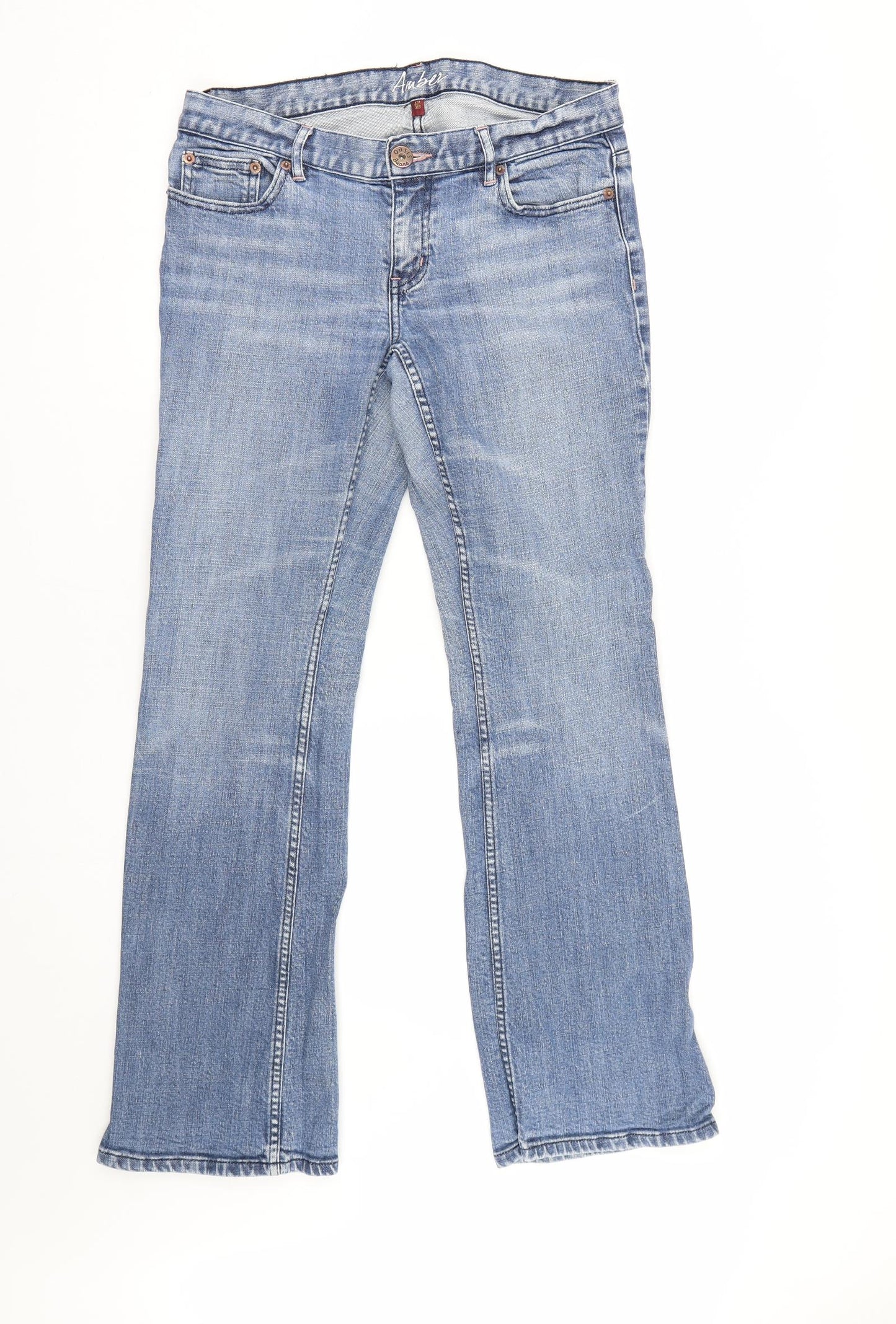 Oasis Womens Blue  Denim Bootcut Jeans Size 12 L29 in