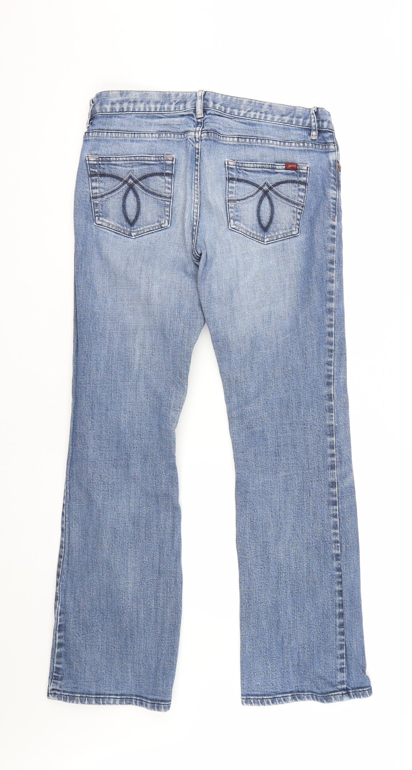 Oasis Womens Blue  Denim Bootcut Jeans Size 12 L29 in
