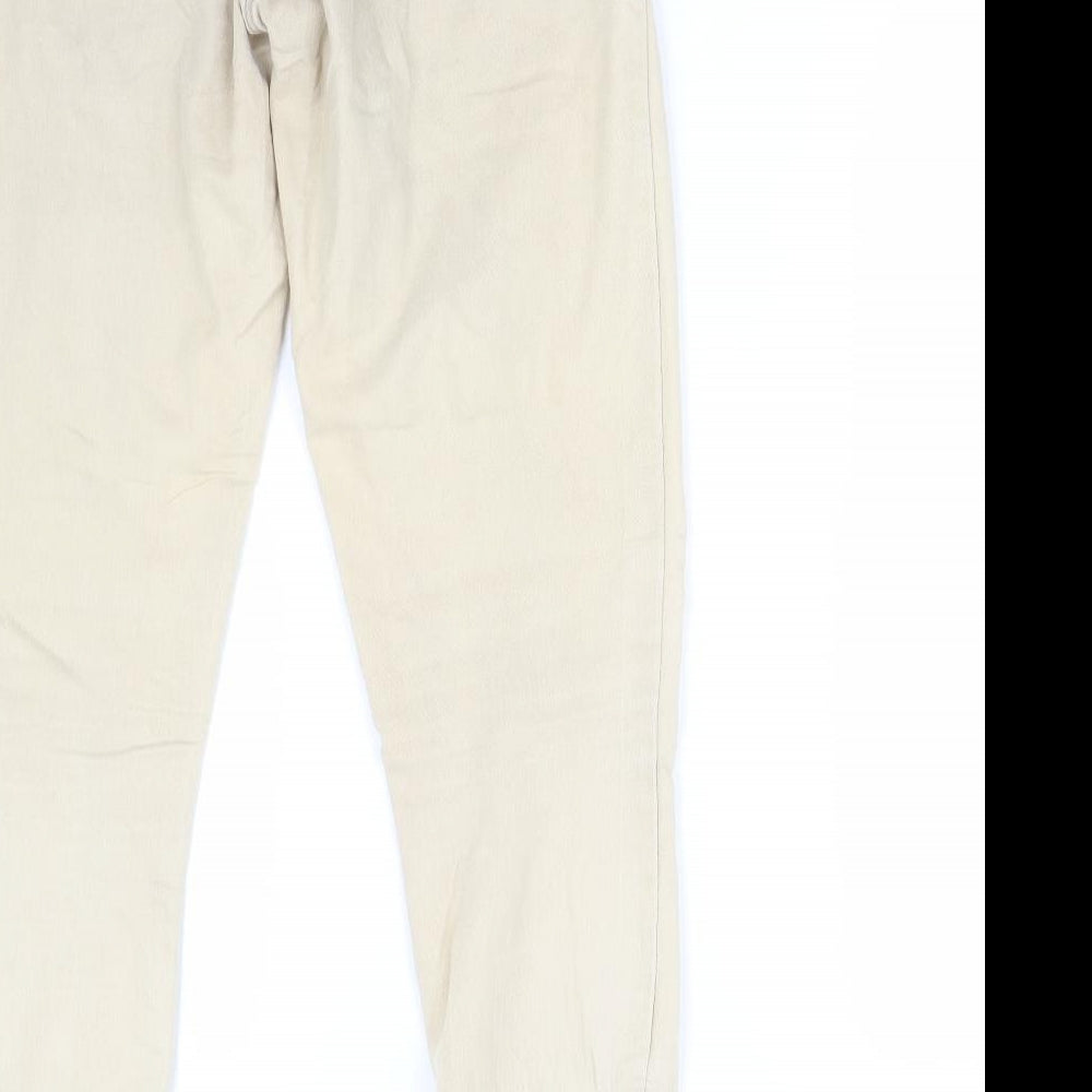 Valley Girl Womens Beige  Denim Skinny Jeans Size 8 L29 in