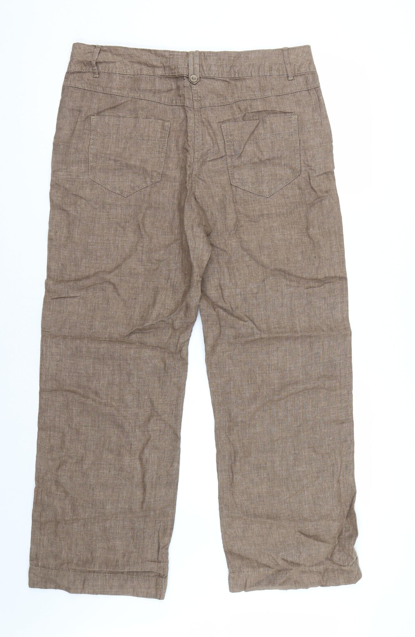 George Womens Brown   Trousers  Size 12 L28 in