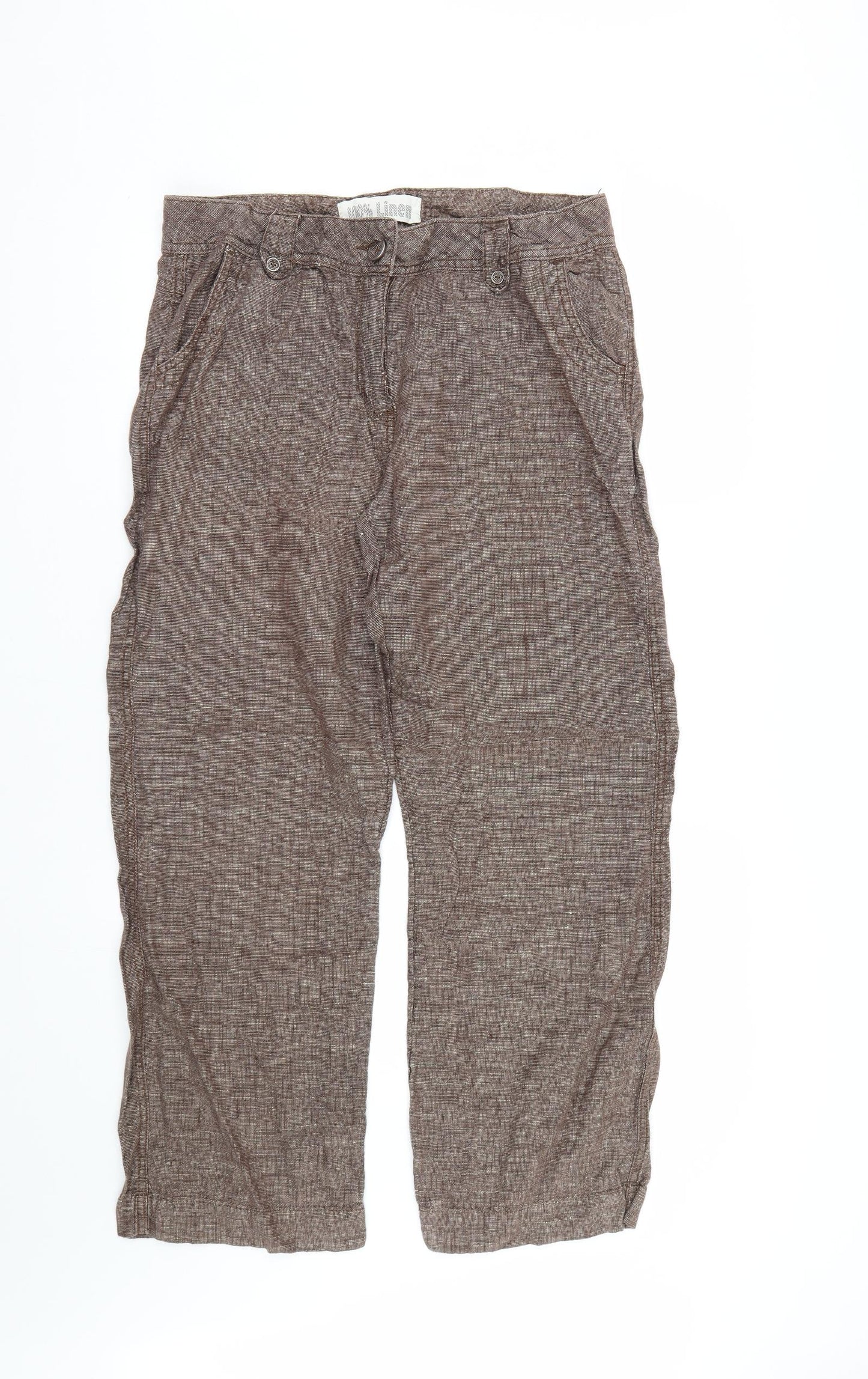 George Womens Brown   Trousers  Size 14 L28 in