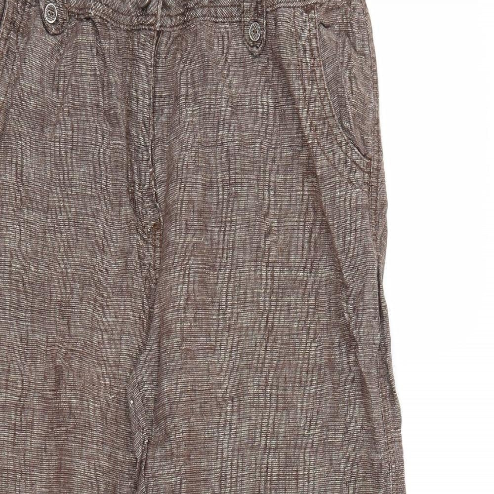George Womens Brown   Trousers  Size 14 L28 in