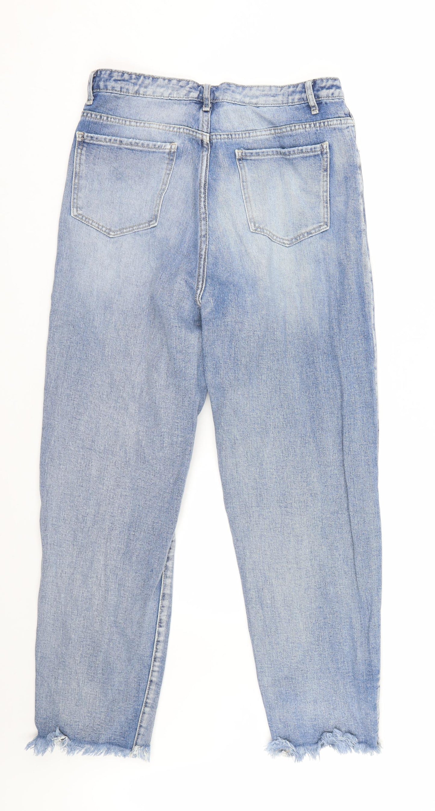 SheIn Womens Blue  Denim Mom Jeans Size L L28 in