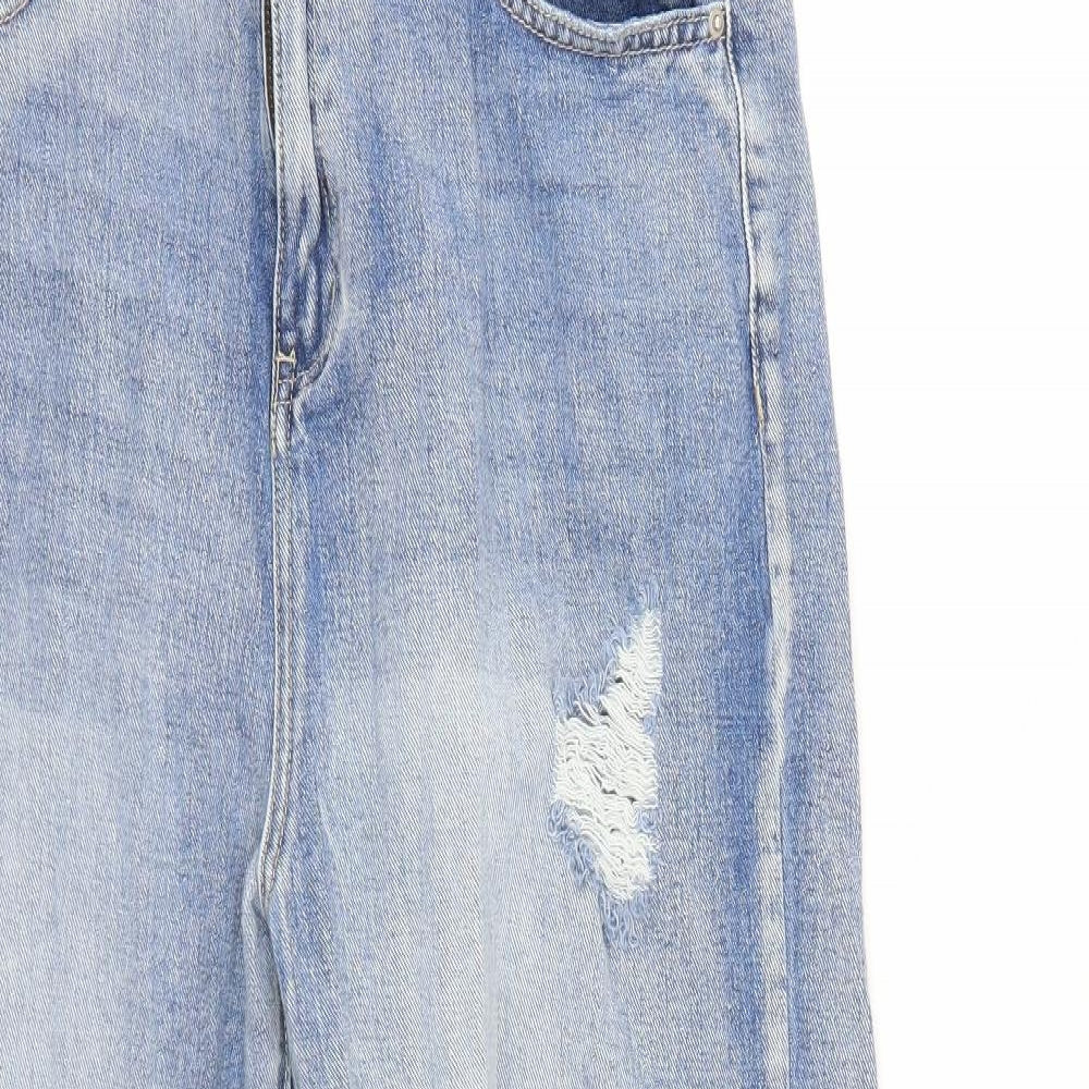 SheIn Womens Blue  Denim Mom Jeans Size L L28 in