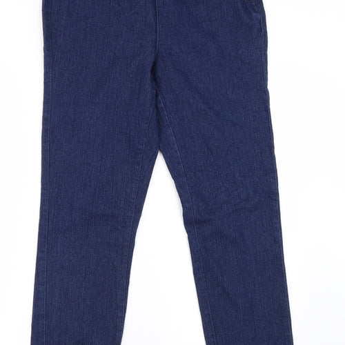 Aniston Womens Blue  Denim Straight Jeans Size 12 L28 in