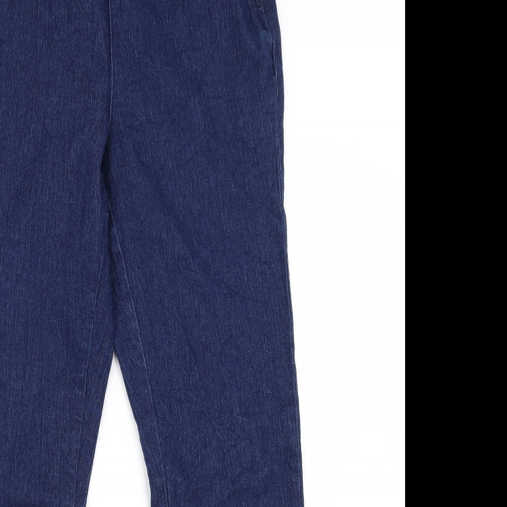 Aniston Womens Blue  Denim Straight Jeans Size 12 L28 in